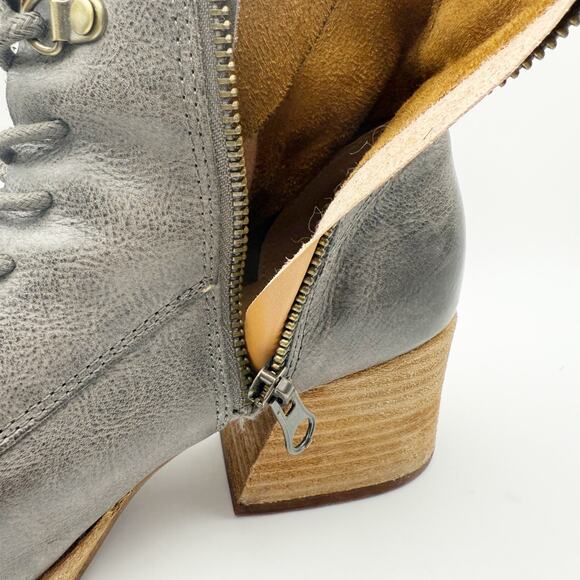 Kork-Ease Womens Raleigh Ankle Boots US 6.5 M EU 37 Dark Grey Leather GUC - Picture 13 of 15